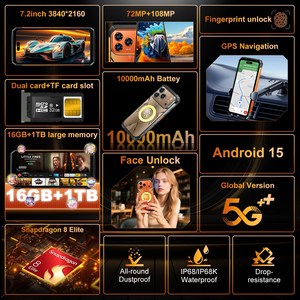 Sin servicio posventa, teléfono inteligente X17 Ultra 5G 120Hz 6GB+128GB, oferta especial para teléfono móvil 5G con triple protección sin servicio posventa. - Product Image 6