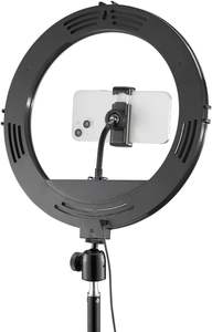 Aro de Luz LED Circular de 26 cm para Transmisión en Vivo y Fotografía, con Soporte y Trípode de 210 cm, para Selfies y Belleza, 6/10/12 Pulgadas - Product Image 4