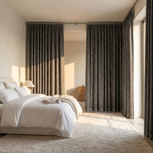 <span class=keywords><strong>Tende</strong></span> in Fibra di Carbone di Bambù a Trama Verticale, su Misura, Lunghezza a Terra, con Orlo Scuro, Moderne, Oscuranti <span class=keywords><strong>per</strong></span> Camera da Letto e Porta Scorrevole - Product Image 1