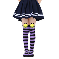 Compports enfants Halloween école chaussettes drôle mignon dessin animé chaussettes enfant abeille décoration cuisse haute bas pour les filles