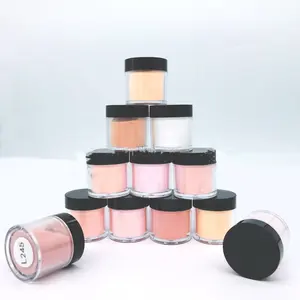Wholesale Crystal Clear Mirror Powder Nude Pink Acrylic Dipping Powder in 10g Bottles and Kg Packs Bulk Nail Cover