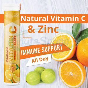VitaSpring Compresse Effervescenti di Vitamina <span class=keywords><strong>C</strong></span> Integratore Immunitario con Zinco 500mg 1000mg Compresse Effervescenti di Vitamina <span class=keywords><strong>C</strong></span> - Product Image 4