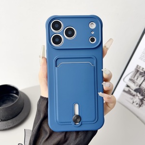 Custodia per Cellulare in TPU Morbido Colorato con Porta Carte per <span class=keywords><strong>iPhone</strong></span> 17 Air 14 15 Pro Max 16 Plus 13 12 11 <span class=keywords><strong>X</strong></span> 7, <span class=keywords><strong>Cover</strong></span> Portafoglio - Product Image 4