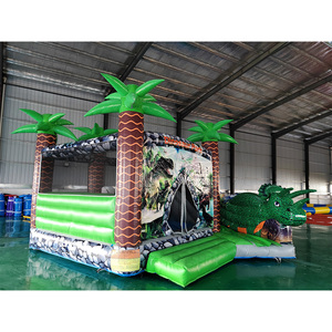 Château gonflable commercial en PVC certifié CE, type <span class=keywords><strong>T</strong></span>.<span class=keywords><strong>rex</strong></span>, avec toboggan, capacité de 300 à 500 kg pour 5 à 10 passagers, <span class=keywords><strong>facile</strong></span> à utiliser - Product Image 3