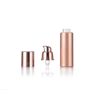 Bouteille de cosmétiques ronde de luxe Emballage cosmétique PP pour surface de soins de la peau bouteille sans air