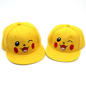 Popular European American Cross-border Hats Cute Cartoon Pikachu Parent-<strong>child</strong> Hip-hop Flat-brimmed <strong>Caps</strong> Kids <strong>Baseball</strong> <strong>Caps</strong> - Product Image 3