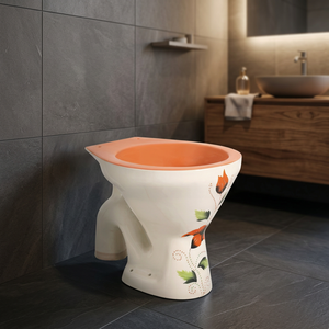 Ensemble WC monobloc en céramique EWC Vitrosa Green de style européen avec double impression, siphon S/P et double chasse d'eau - Product Image 4