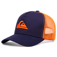 Quiksilver Baseballpet Zwart Wit Mesh Unisex Zonnebescherming Ademend Buitensport Pet Op Maat Geborduurde Katoen Buiten Sport Hoed Heren