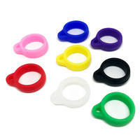 Anneaux en Silicone de grande taille de 40 MM en Stock, support de lanière cadeau promotionnel, anneau torique en caoutchouc extensible pour stylos