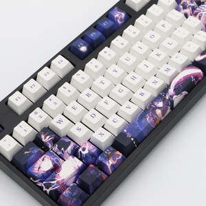 Genshin ชุดรูปแบบ <span class=keywords><strong>Beelzebul</strong></span> 104คีย์,PBT สีระเหิด5ด้านเชอร์รี่สูงสำหรับคีย์บอร์ดกล64 75 87 98 104คีย์ - Product Image 2