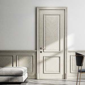 Puerta de Madera Maciza/Enchapada/MDF Impermeable de Estilo Nuevo, Diseño Moderno, Puerta Interior Clásica para Habitaciones de Casas - Product Image 6