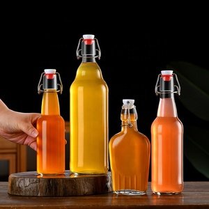 Botellas de vidrio con tapa abatible de 8,5 oz, botella de elaboración de cerveza con tapa abatible para segunda fermentación, kéfir, <span class=keywords><strong>coquito</strong></span>, tapa hermética - Product Image 1