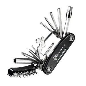 <span class=keywords><strong>Kit</strong></span> d'outils de réparation pour vélo de montagne et de route ROCKBROS 16 en 1, outils hexagonaux, clés à rayons, tournevis pour le cyclisme - Product Image 1