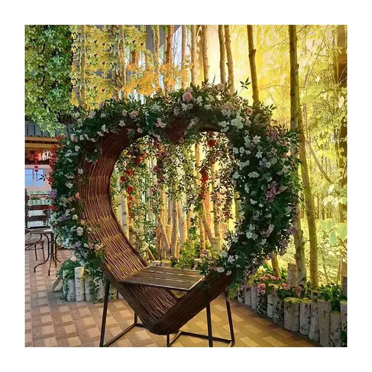 Cadeira de vime cênica cadeira ao ar livre cadeira do jardim do rattan pássaro ninho rattan cama mobília ao ar livre