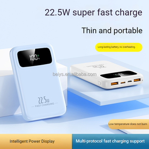 Nouvelle batterie externe légère de style moderne 10000mah 22.5W Charge rapide avec écran numérique LED Double sortie USB Type-C Chargeur portable - Product Image 3