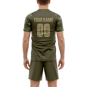 ชุดเสื้อฟุตบอลชายลายพรางแบบซับลิเมชั่น ระบายเหงื่อได้ดี แขนสั้น ทรงสปอร์ต พร้อมชื่อและหมายเลขตามสั่ง - Product Image 3