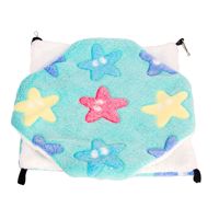 Hamac et maisonnette en peluche douce en coton polaire pour petits animaux tels que les cochons d'Inde et les furets