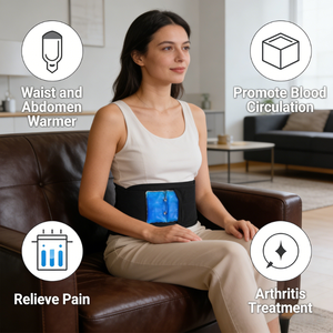 Compresa Caliente de 40x14cm para Aliviar el Dolor de Cintura, Reutilizable con Terapia de Calor Duradera, Promueve el Flujo Sanguíneo, para Uso en Casa y Viajes - Product Image 1