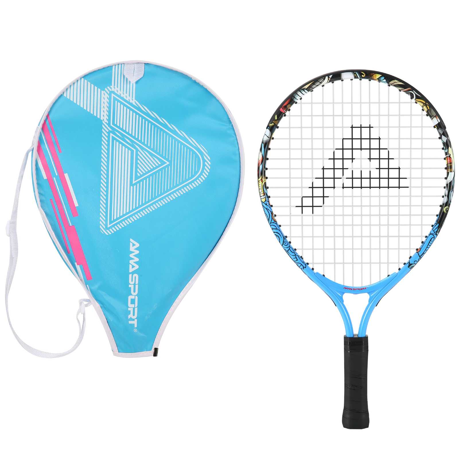 AMA SPORT   AT X Orange25 102C   Junior Tennisracket 25 Inch   Ergonomisch   Voor Kinderen van 9 tot 12 Jaar   Beginners Leerzaam   Lichtgewicht en Duurzaam   Tennis Materiaal