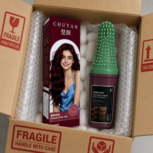 Tinte para el Cabello en Crema de Marca Privada OEM, 200 ml, a Base de Plantas, Color Borgoña, con Aplicador de Peine, Venta al por Mayor - Product Image 6