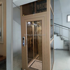 Lift Penumpang 5 Orang Kustom 400kg Unit Komersial Traksi untuk Hotel, Mal, Tanpa Gear, Kayu/PVC untuk Vila, Hunian - Product Image 6