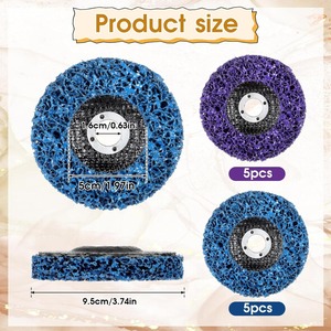 Lot de 5 disques de décapage de peinture en polyéthylène de 100 mm pour <span class=keywords><strong>meuleuse</strong></span> d'angle - Product Image 2