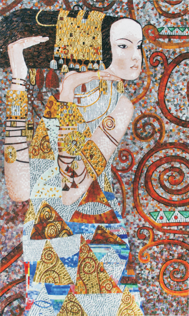 Hasin絵画パターン壁アートガラスモザイクタイル壁画 (有名な