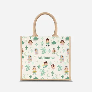 New design plain jute gunny shopping tote bags for sale wholesale