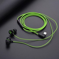 Nouveaux écouteurs intra-auriculaires filaires pour jeux, type C, avec microphone et cordon métallique de 1,2 mètre pour téléphone portable, ordinateur, tablette, ordinateur portable