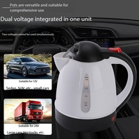 Bouilloire électrique pour véhicule, camion, voiture, 12 V, 24 V, 1000 ml, grande capacité, portable, chauffe-eau de voyage, cafetière, théière chauffante