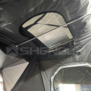 Camping todoterreno automático SUV camión tiendas de campaña en la azotea coche barato carcasa dura aluminio techo superior tienda para <span class=keywords><strong>Domingo</strong></span> campistas al por mayor - Product Image 4