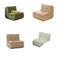 Meubles de salon pour maison moderne Petit sac en velours côtelé Chaise pour balcon Canapé simple et paresseux