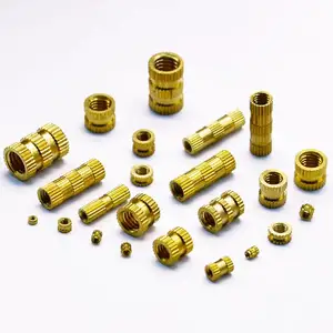 Factory OEM brass metal key locks inside knurled furniture threaded inserts wire threaded inserts