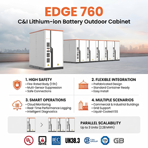 Sistema de Almacenamiento de Energía BESS LiFePO4 de 760 kWh y 380 kW con Refrigeración Líquida para C&I, Gabinete de Baterías DC con Certificación UL9540A, Configuración Compatible con Inversores de Cadena - Product Image 4