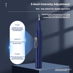 Élimination du tartre, des dépôts dentaires et des taches avec un nettoyeur dentaire ultrasonique visuel électrique portable pour usage domestique - Product Image 4