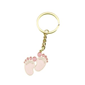 Llavero <span class=keywords><strong>de</strong></span> pie <span class=keywords><strong>de</strong></span> bebé rosa en tono dorado <span class=keywords><strong>de</strong></span> aleación <span class=keywords><strong>de</strong></span> zinc, recuerdo <span class=keywords><strong>para</strong></span> recién nacidos, regalos <span class=keywords><strong>para</strong></span> invitados <span class=keywords><strong>de</strong></span> baby shower - Product Image 5
