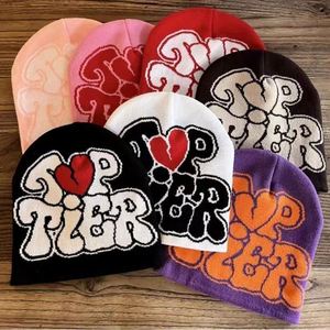 Custom Cross Border Hot Sale <b>Winter</b> Warm Knitted Jacquard <b>Hat</b> Letter Beanie <b>Hat</b> Mixed Style Mixed Color Wholesale Unisex - Product Image 6