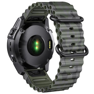 Bracelets de montre intelligente Upro réglables, respirants, à dégagement rapide, camouflage, silicone, étanches, tendance pour Garmin Fenix7 22 mm 26 mm - Product Image 1