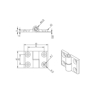 الشركة المصنعة في الصين rohs nc 40*40*40 ina مفصلات لصنع ماكينة 30 40 45 - Product Image 5
