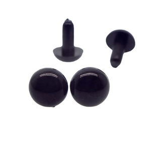 Ojos de resina para muñecos de animales, estilo frijol negro, accesorios para juguetes de peluche, piezas para manualidades DIY, plástico moldeado por inyección - Product Image 5