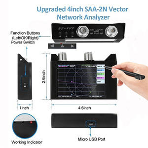 금속 쉘 스펙트럼 분석기가 있는 4 "SAA-2N NanoVNA V2 안테나 분석기 50KHz-3GHz 벡터 네트워크 분석기 미터 - Product Image 4