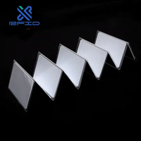 Kartu Pvc Rfid Nfc 213 215 13.56 Mhz Chip pintar hitam kosong transparan cetak kartu Nfc untuk bisnis Hotel kunci pintu