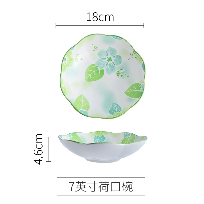 Plato de loto de principios de verano de 7 pulgadas