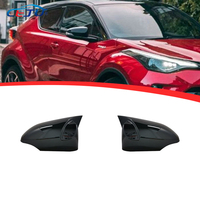Tapas de la cubierta del espejo retrovisor del coche estilo M de aspecto de carbono ABS negro brillante para Toyota Corolla 11th Gen Axio Fielder 2014-2018-2022