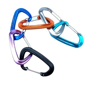 Mousqueton de type D pour extérieur, en aluminium 7075, avec verrouillage de sécurité à dégagement rapide, pour sac à dos, hamac, bâche, capacité de charge 12KN - Product Image 4