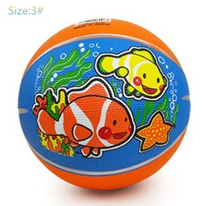 กล่องพิมพ์พองบาสเกตบอลเด็กขนาด3 # ลูกยางบาสเกตบอลการ์ตูนที่มีสีสันบาสเกตบอล - Product Image 3