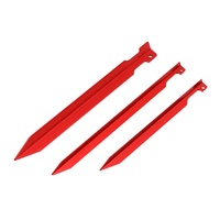 Accessoire de tente : Piquets de tente en aluminium en forme de U de 19 cm (7,5 po) pour camping, piquets de tente extérieurs en alliage