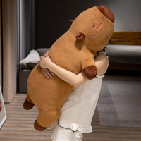 Oreiller en peluche long super doux capybara câlin capybara en peluche long oreiller confortable géant en peluche capybara long oreiller décoration de chambre