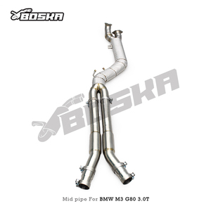 ท่อไอเสียตรงรุ่น Z Style Midpipe สำหรับ BMW M2 G87 M3/M4 G80/G82 S58 3.0T ปี 2021-2024 ความหนา 1.5 มม. รุ่นใหม่ สแตนเลสสตีล - Product Image 6