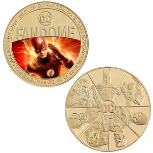 Monedas Conmemorativas <span class=keywords><strong>de</strong></span> los 7 Héroes <span class=keywords><strong>de</strong></span> <span class=keywords><strong>DC</strong></span>, Batman, Green Lantern, Personajes <span class=keywords><strong>de</strong></span> Marvel, Monedas <span class=keywords><strong>de</strong></span> Oro, Regalos Coleccionables, Venta al Por Mayor - Product Image 3